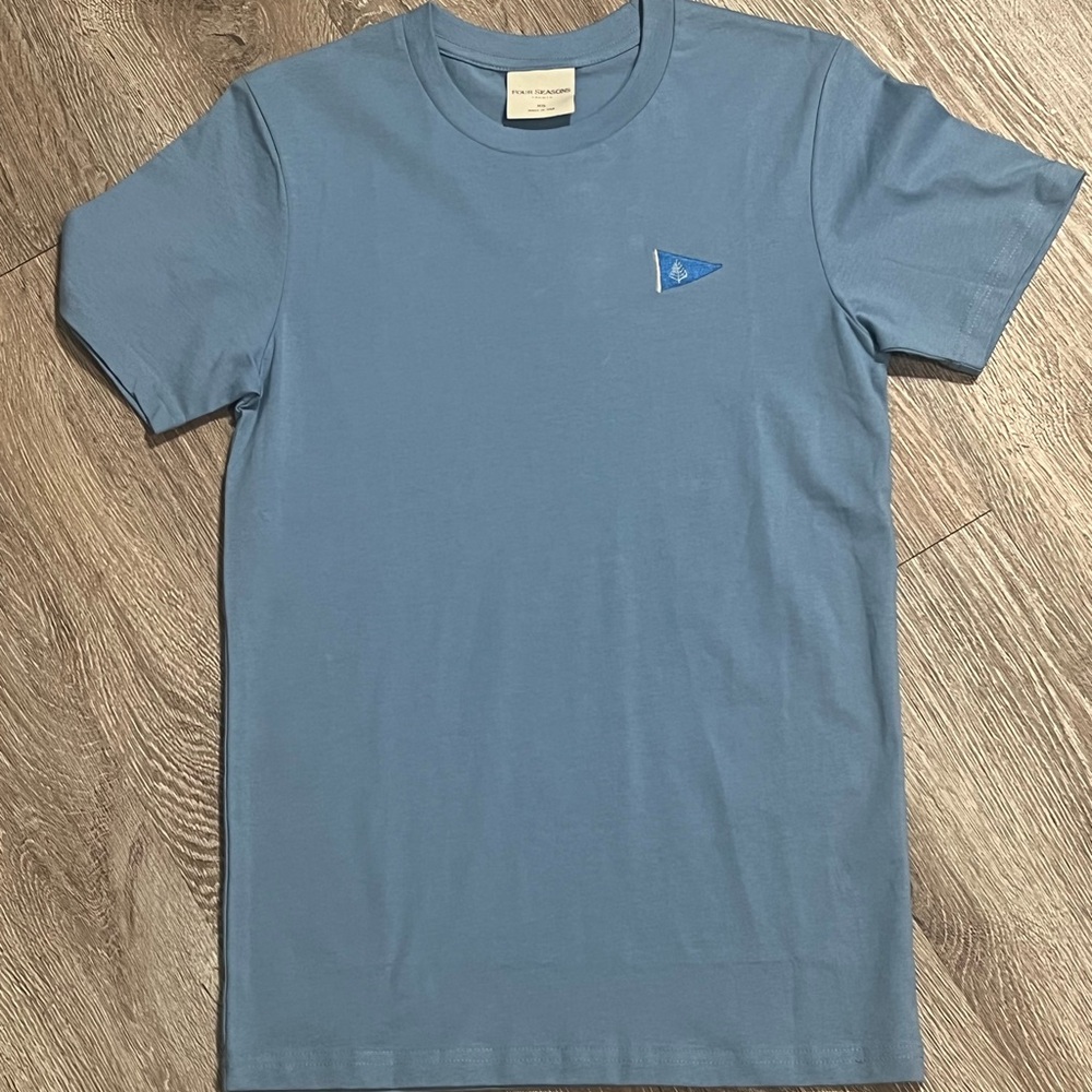 Four Seasons Yachts Blue Crew Neck T-Shirt